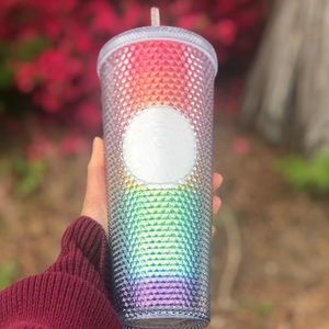Starbucks rainbow studded pride tumbler cup venti